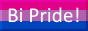 Bi Pride button, Static, Second Version, With block Colours