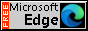 Microsoft Edge button, based on new chromium logo, Undithered